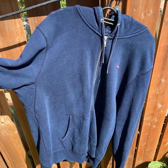 🐎 Levi’s San Francisco California US XL Metal Zip-Up Hoodie Blue Red NWOT 🐎 - Picture 7 of 10